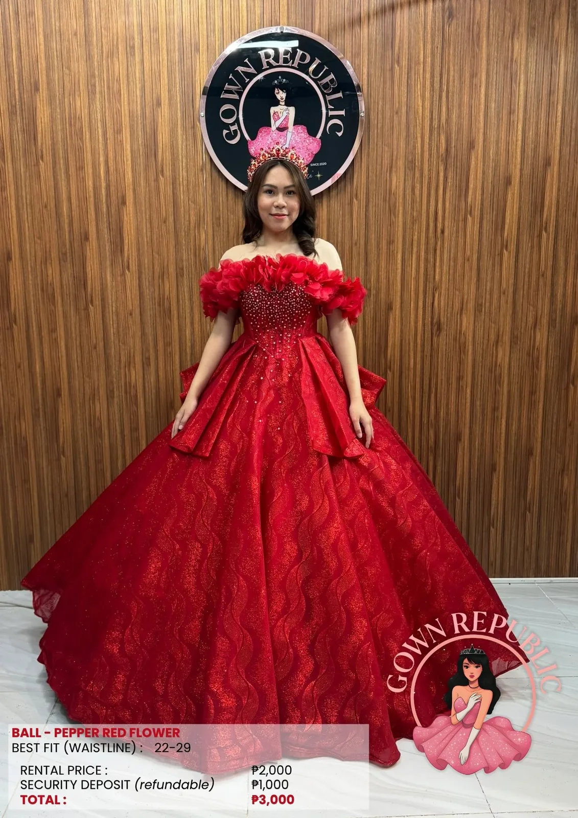 Ball Gowns: Red 224